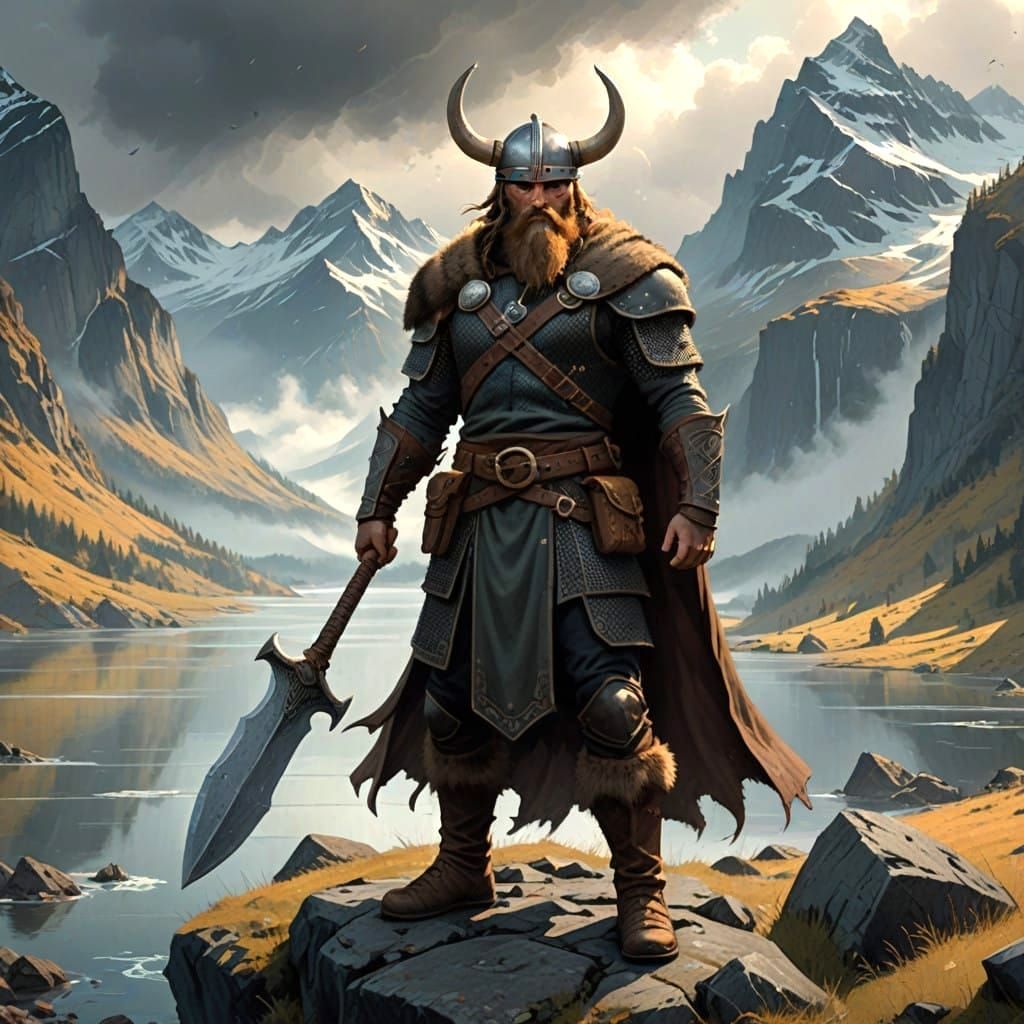 Browulf in Dark Fantasy Style