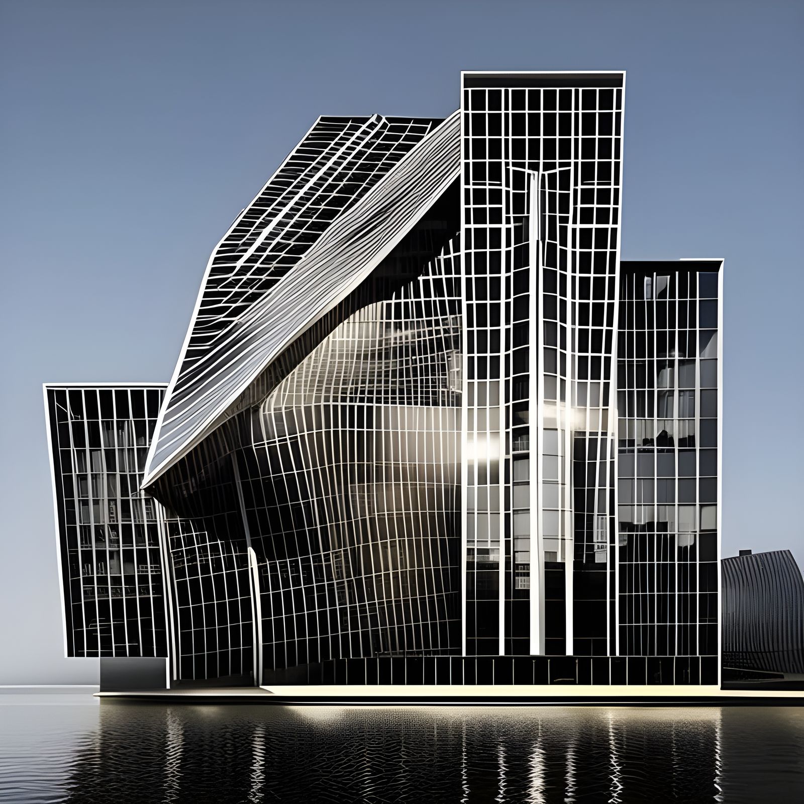 Monumental Architecture Inspired by Digital Art