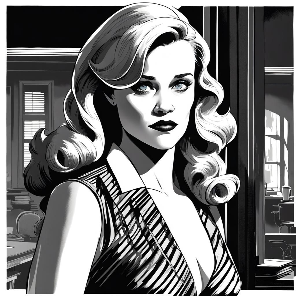 Reese Witherspoon as Femme Fatale in Noir Film