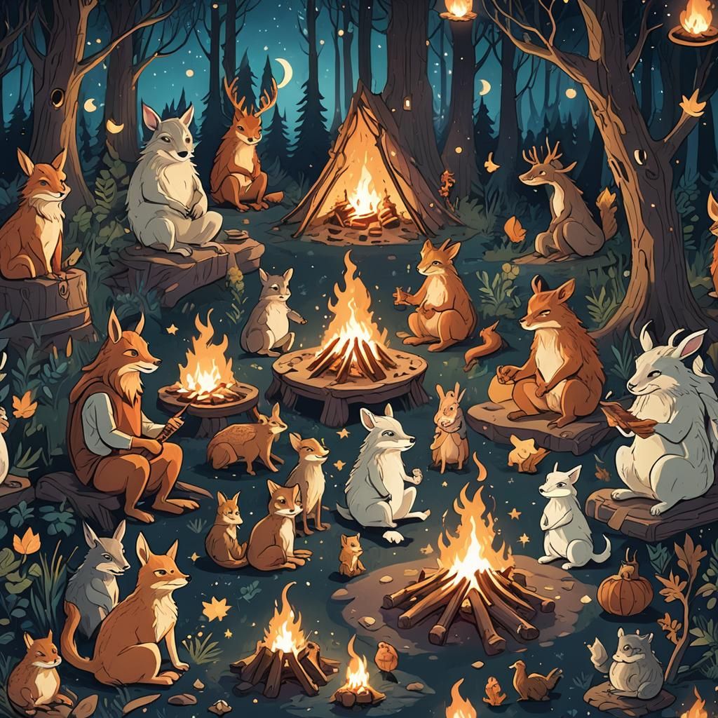 A group of mythical creatures