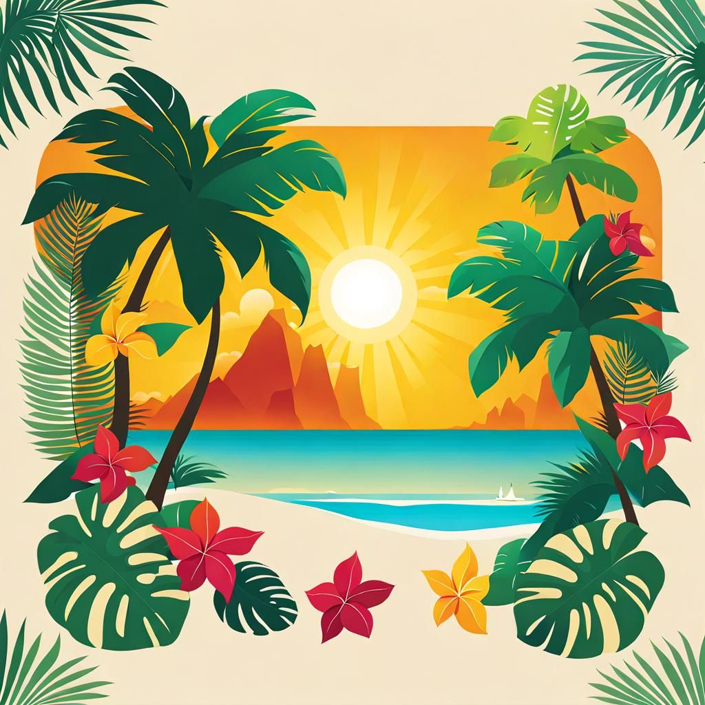Tropical Island Clipart