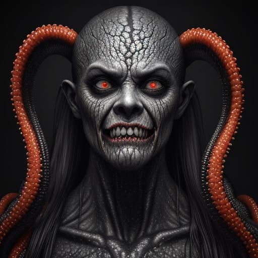 Horrifying Humanoid Centipede Hybrid in Macro Photography