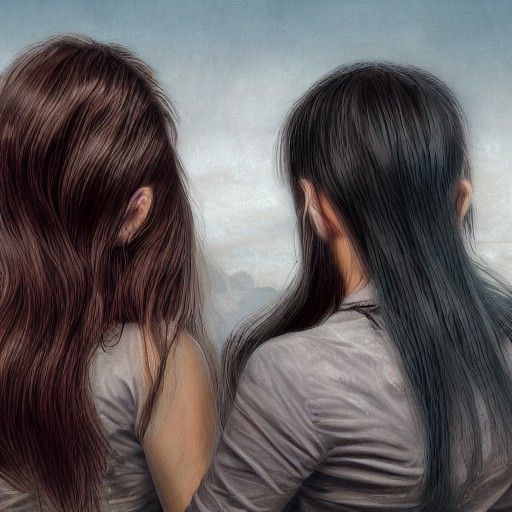 Detailed Matte Painting of Hair Pulling