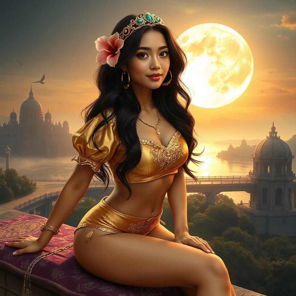 Golden Hour Portrait of a Filipina Woman