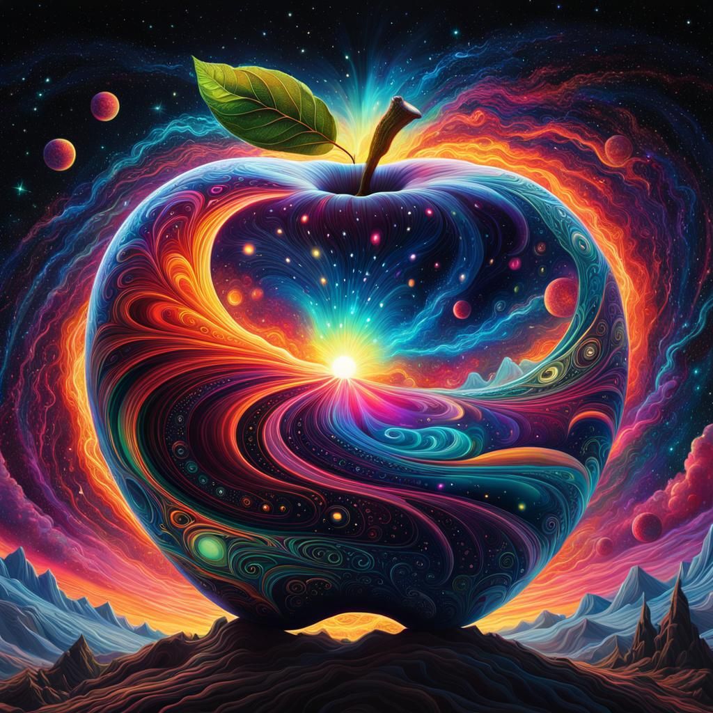 Colour explosion Apple.