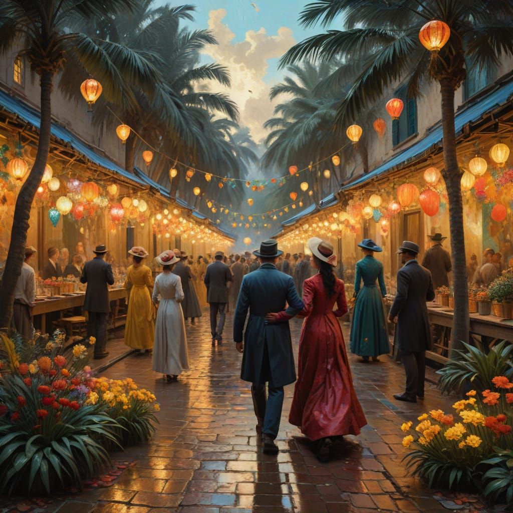 Whimsical Paradise Celebrations in Vibrant Colors