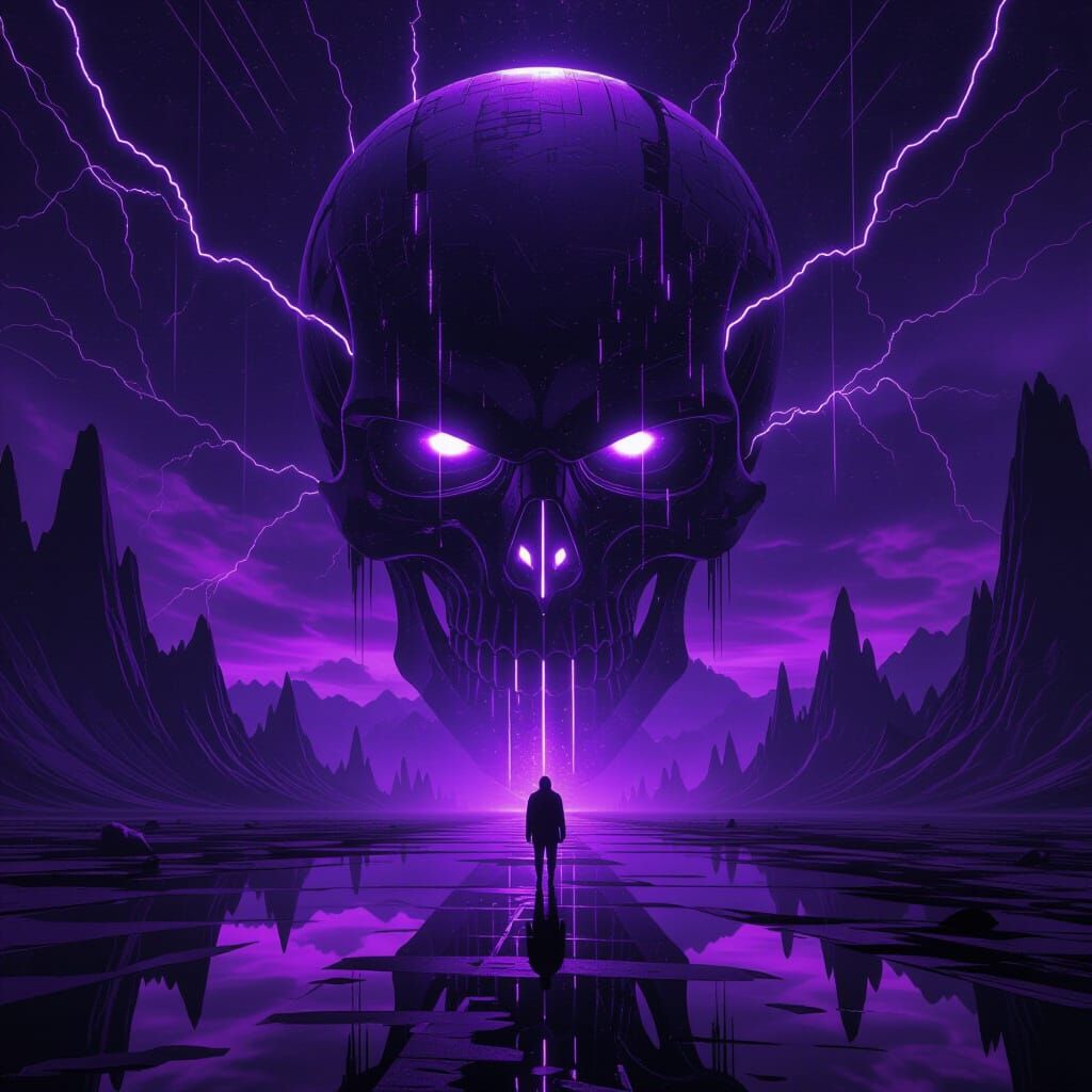 Dark Cyberpunk World with Electric Metal Notes