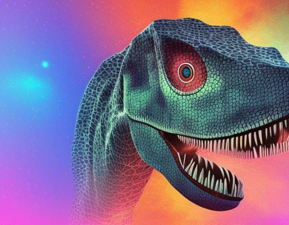 jurassic jungle 8k resolution holographic astral cosmic illu...