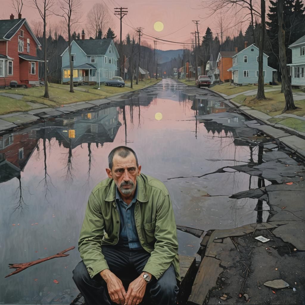 Evocative Portrait of Despair