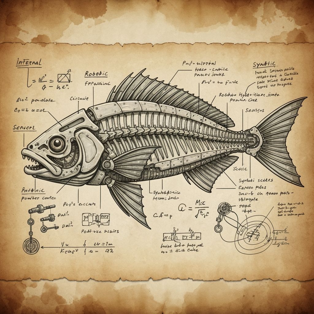 Bionic Robotic Fish: Detailed Technical Schematic