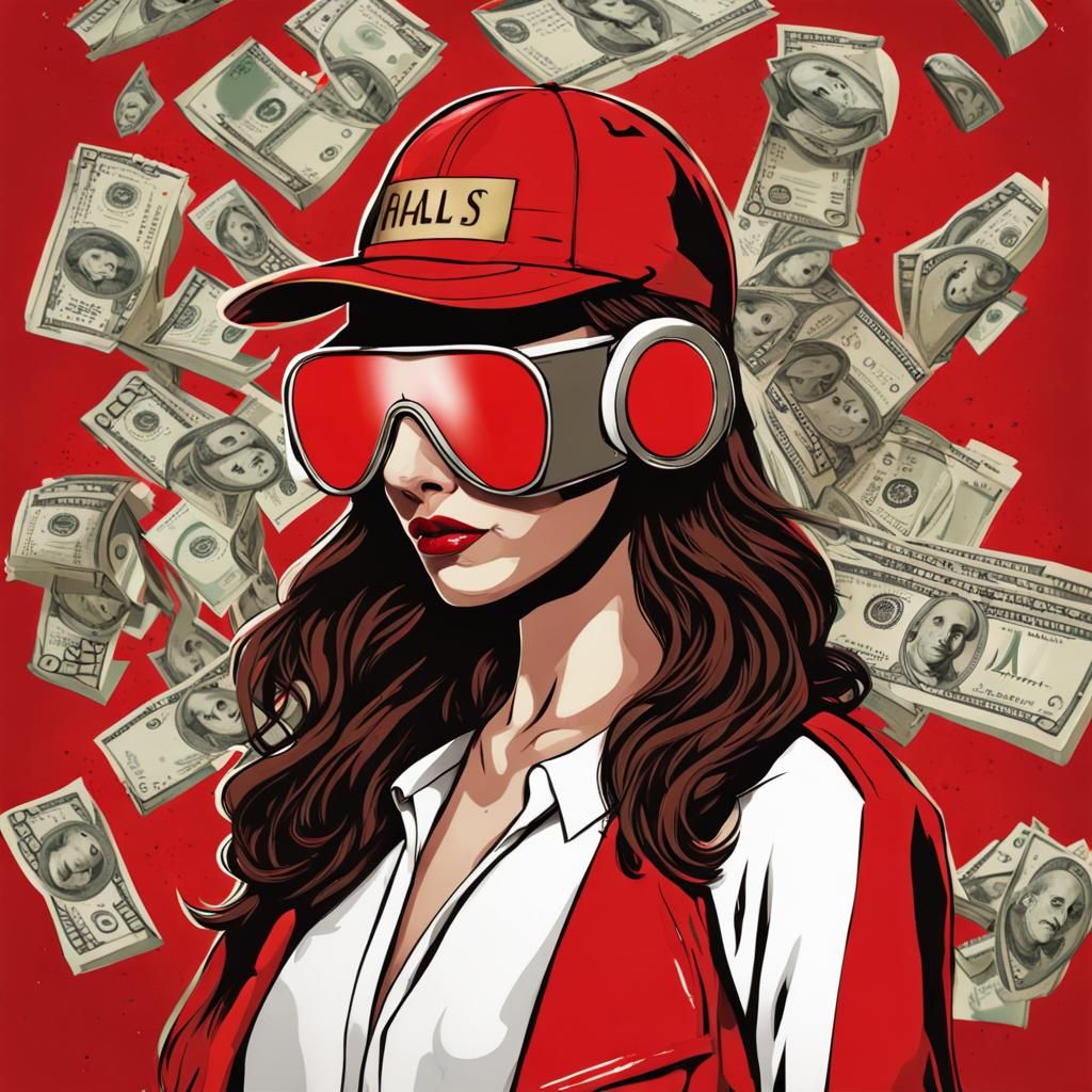 Captivating Girl with Money Heist Aesthetic