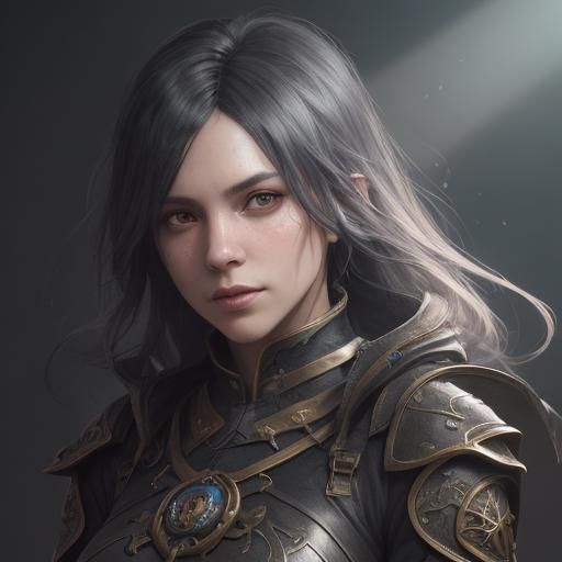 Rune Scythe Warrior in Detailed Matte Painting