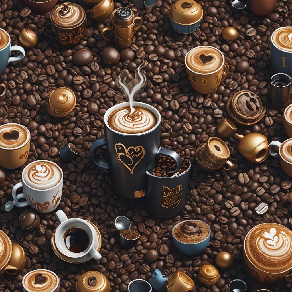 Fantastical Coffee Concept Art in 8k Resolution
