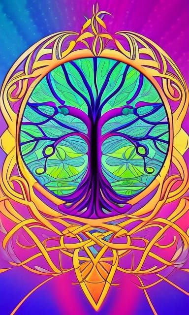 Tree of Life: Art Deco Nouveau in Bloom