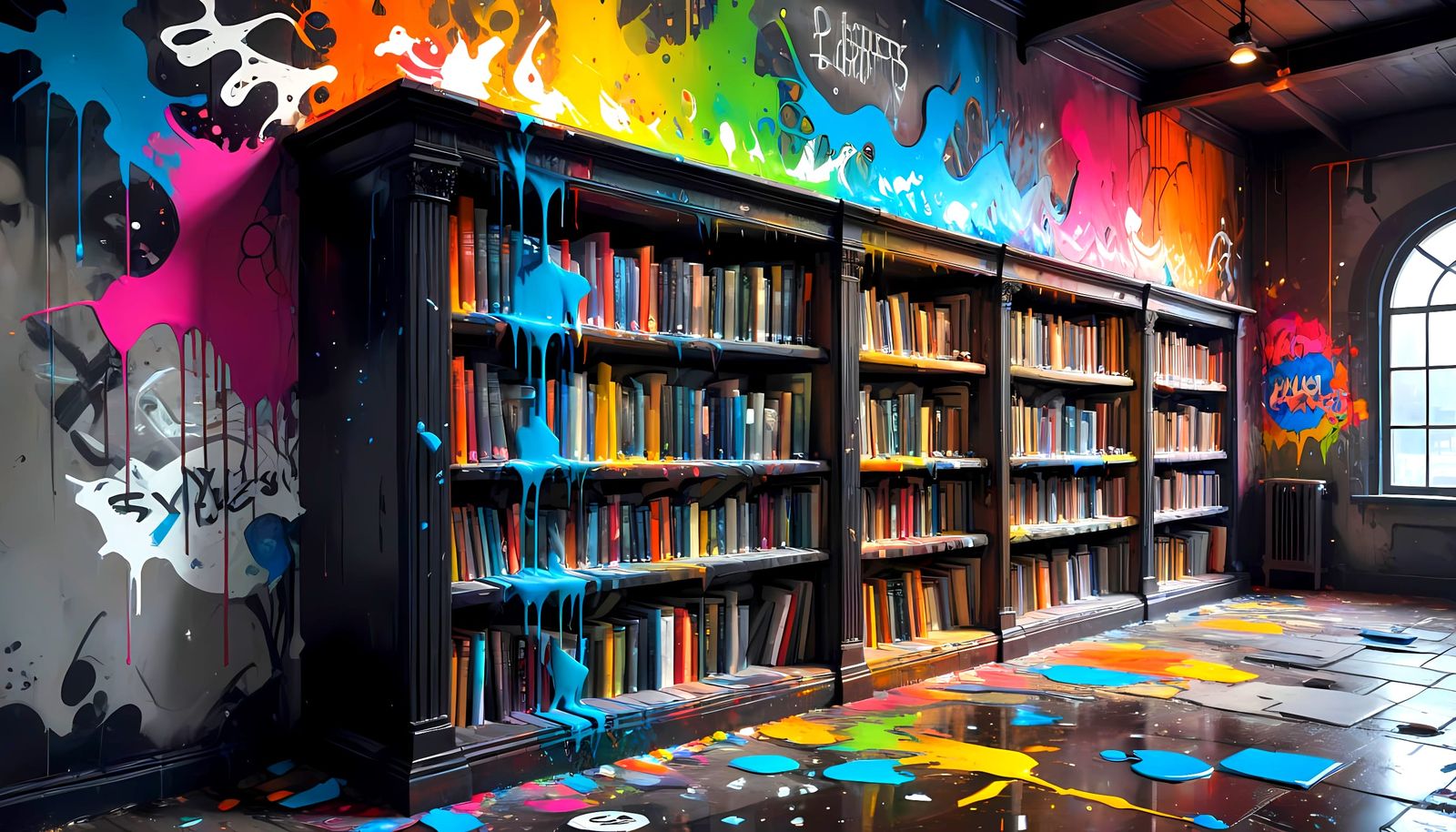 Vibrant Street Art at the Grimm's Library
