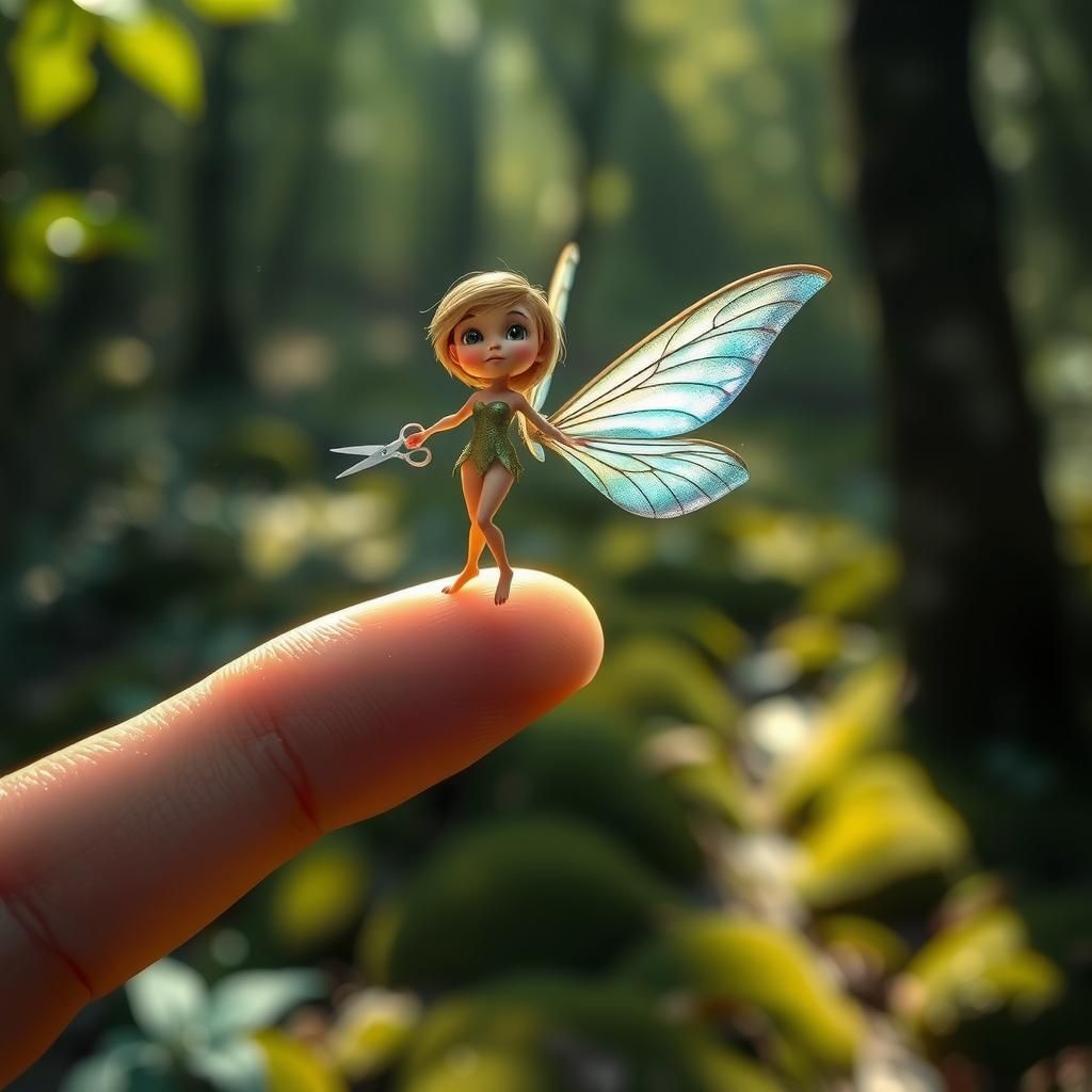 In an enchanting woodland glade, bathed in soft, dappled sun...