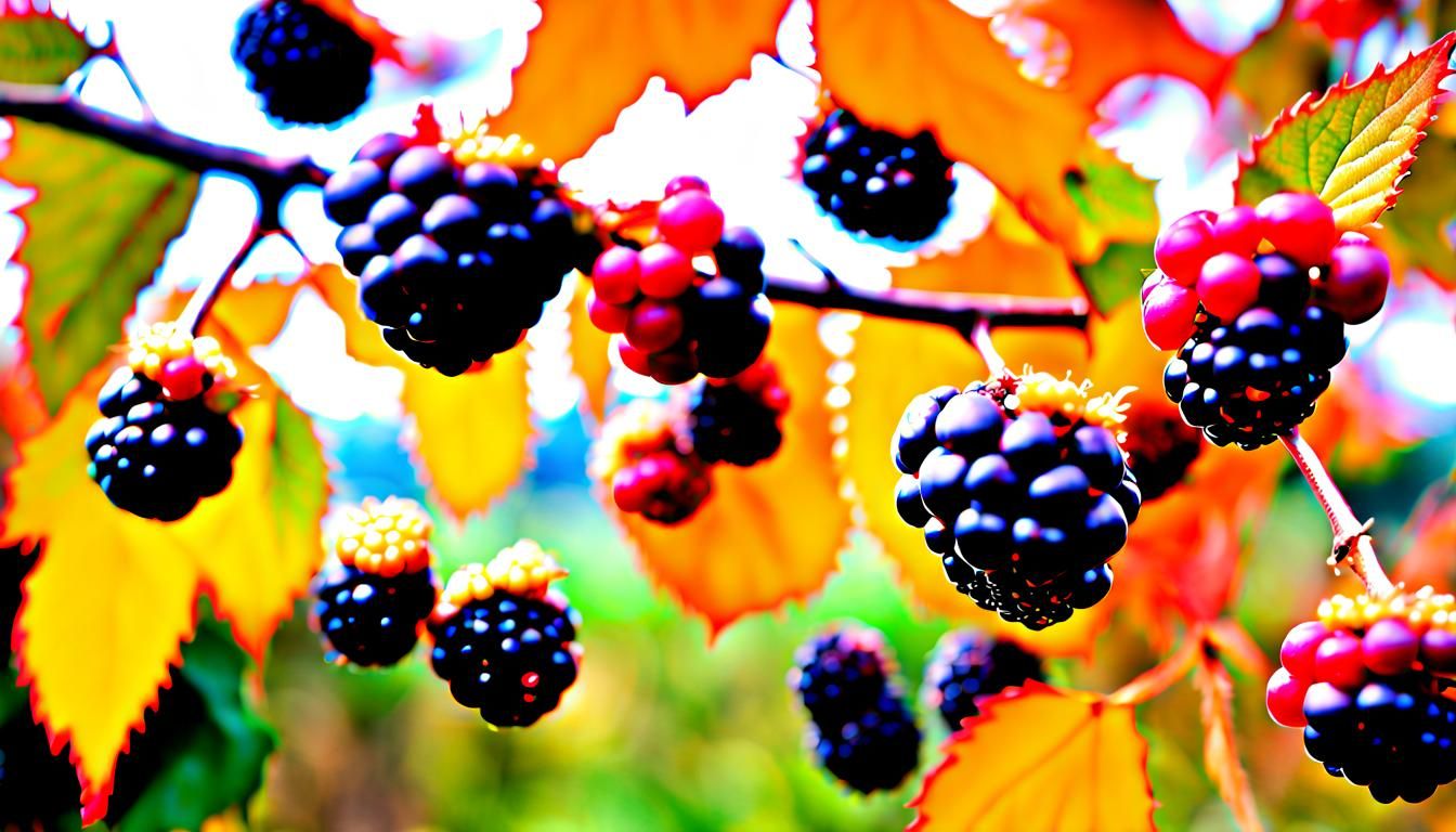 Autumn Blackberries: A Harvest Still Life