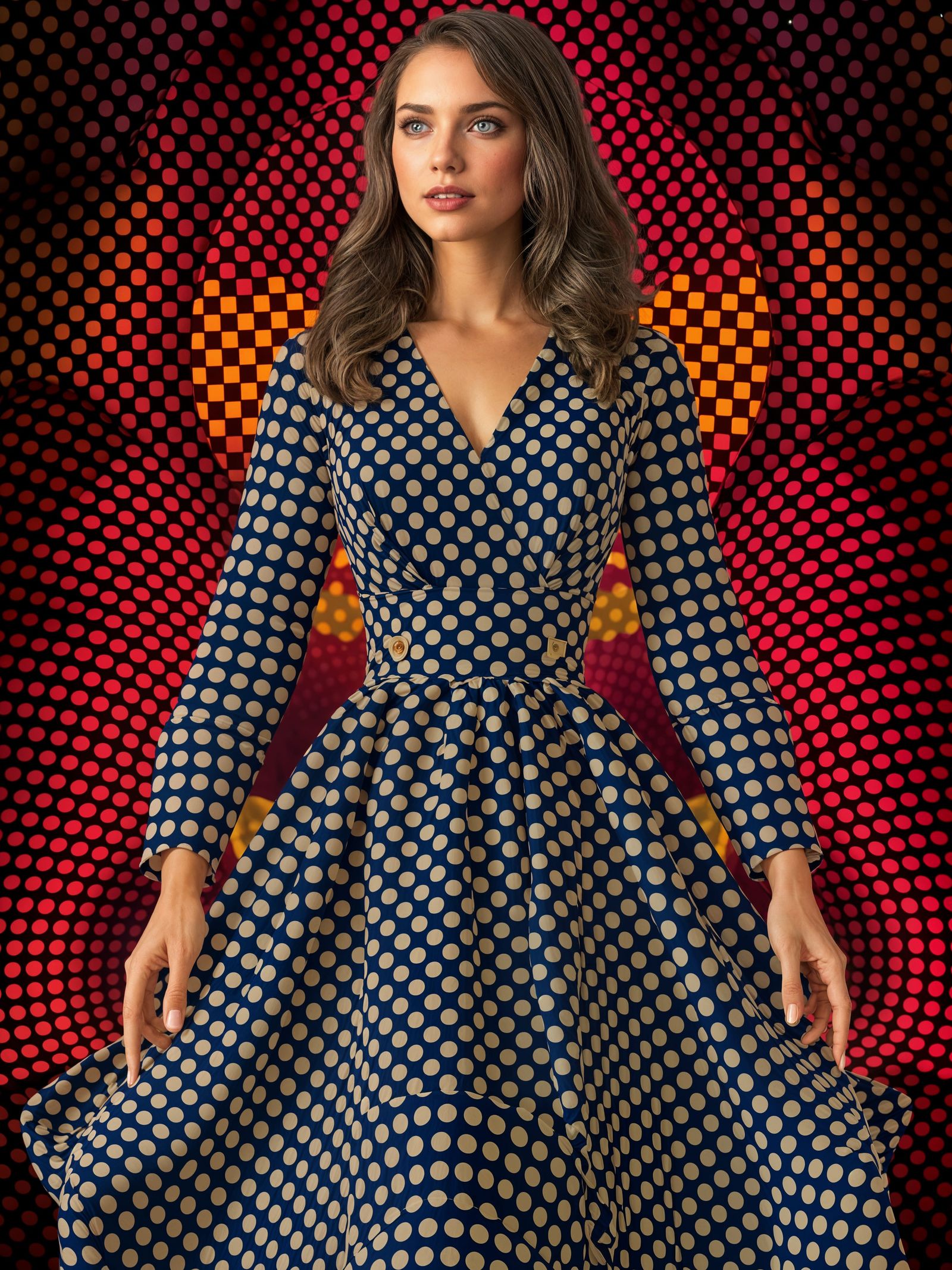 Mesmerizing Polka Dot Optical Illusion