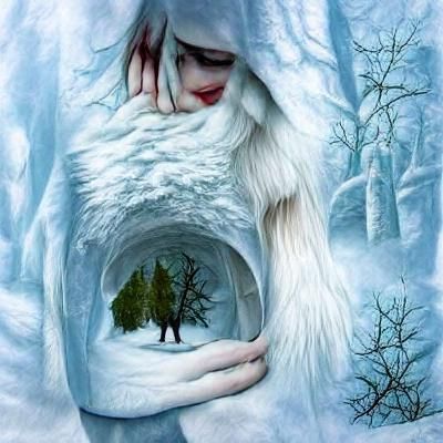 Enchanted Winter Forest: A Scene of Serenity