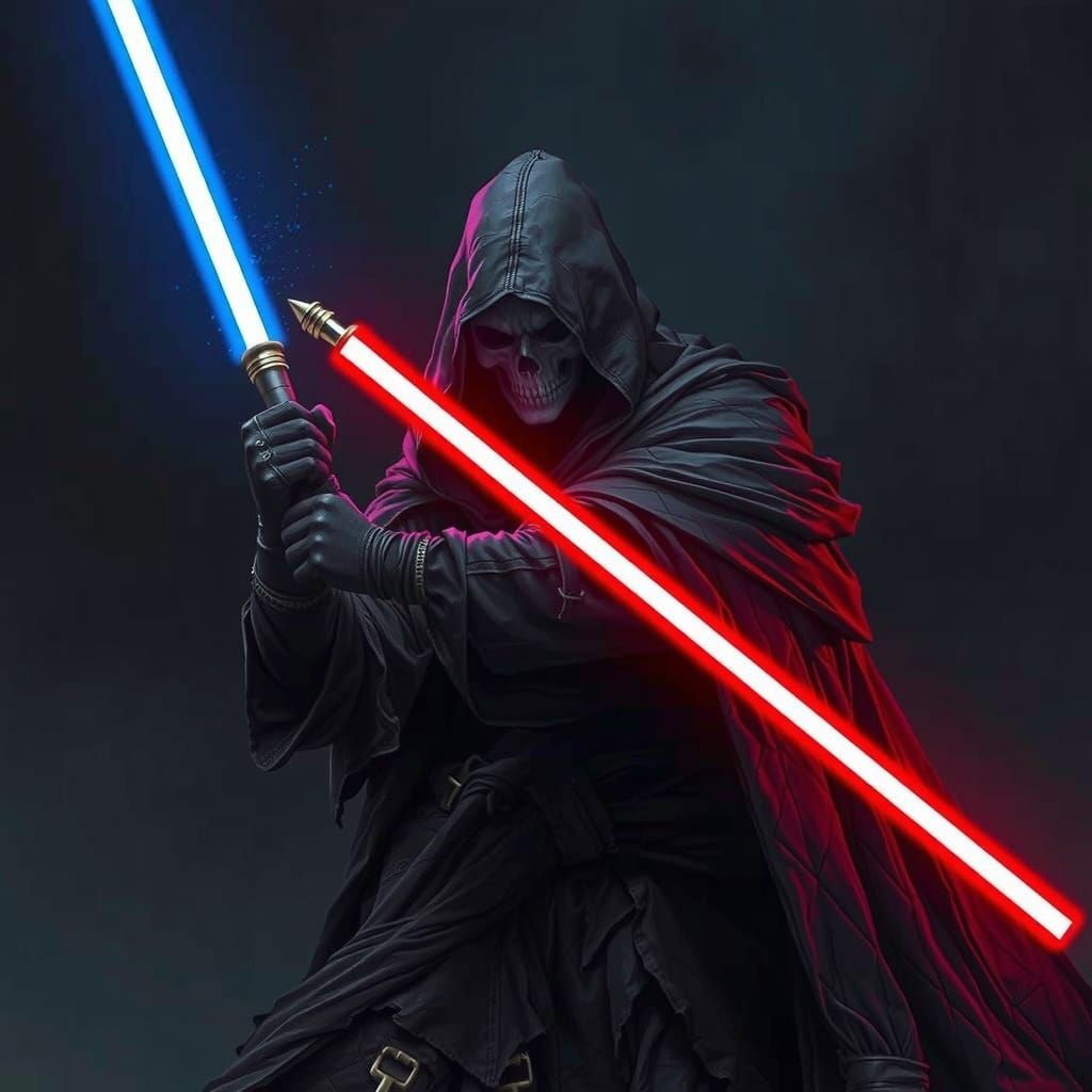 Gothic Grim Reaper in Dark Robes