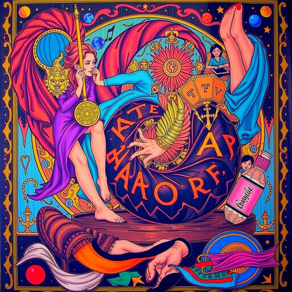 Abstract Composition of Perfection and Brilliance