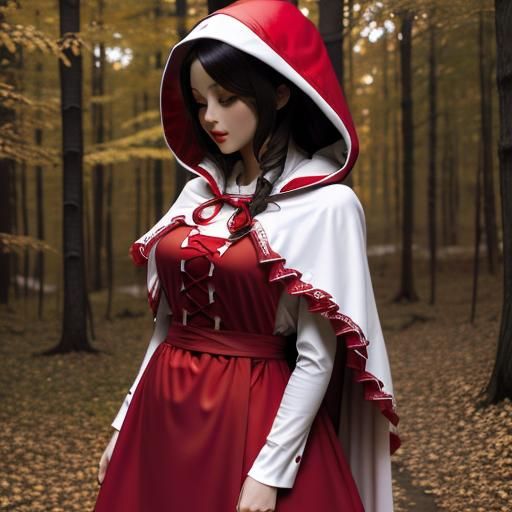 Red Riding Hood in Crimson Jersey