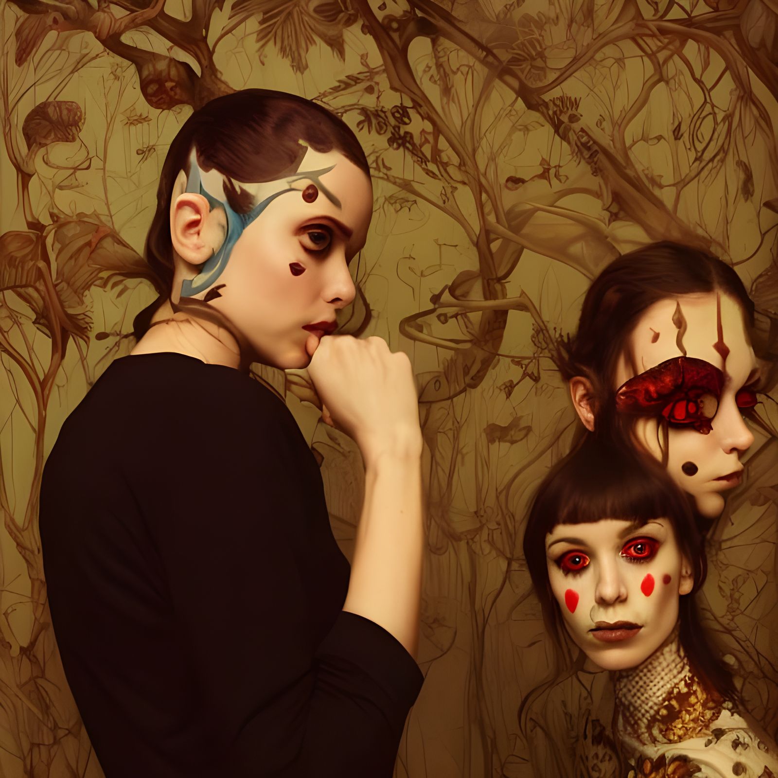 Ornate Fashion Portrait in Oriental Style