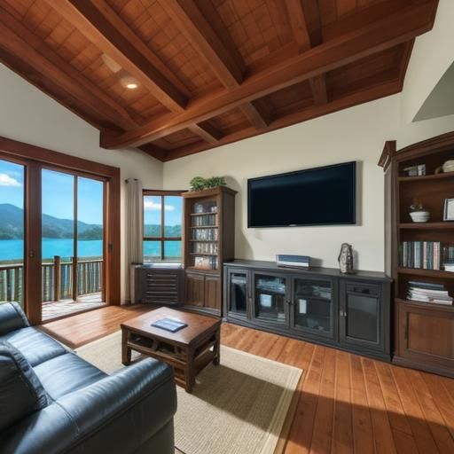 Self-Cleaning Smart Home Entertainment Area