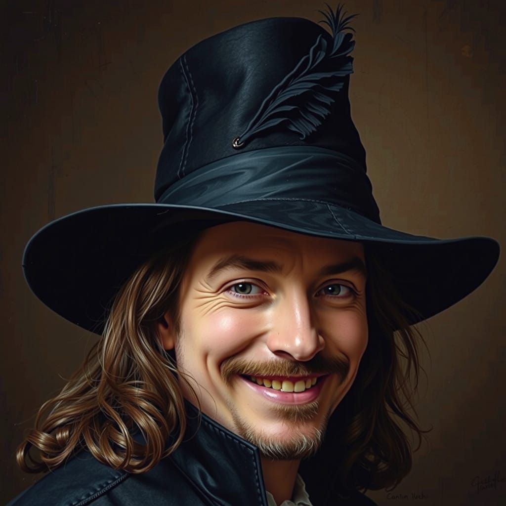 Geoff Johns. Anton Van Dyck. oil painting. Neon contrasts. P...