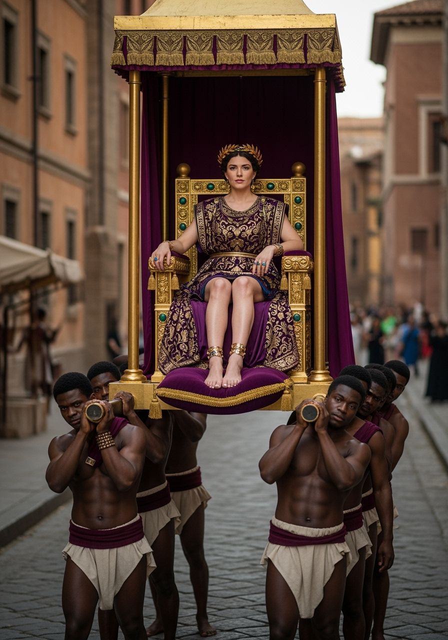 Empress Messalina's Litter in Ancient Rome