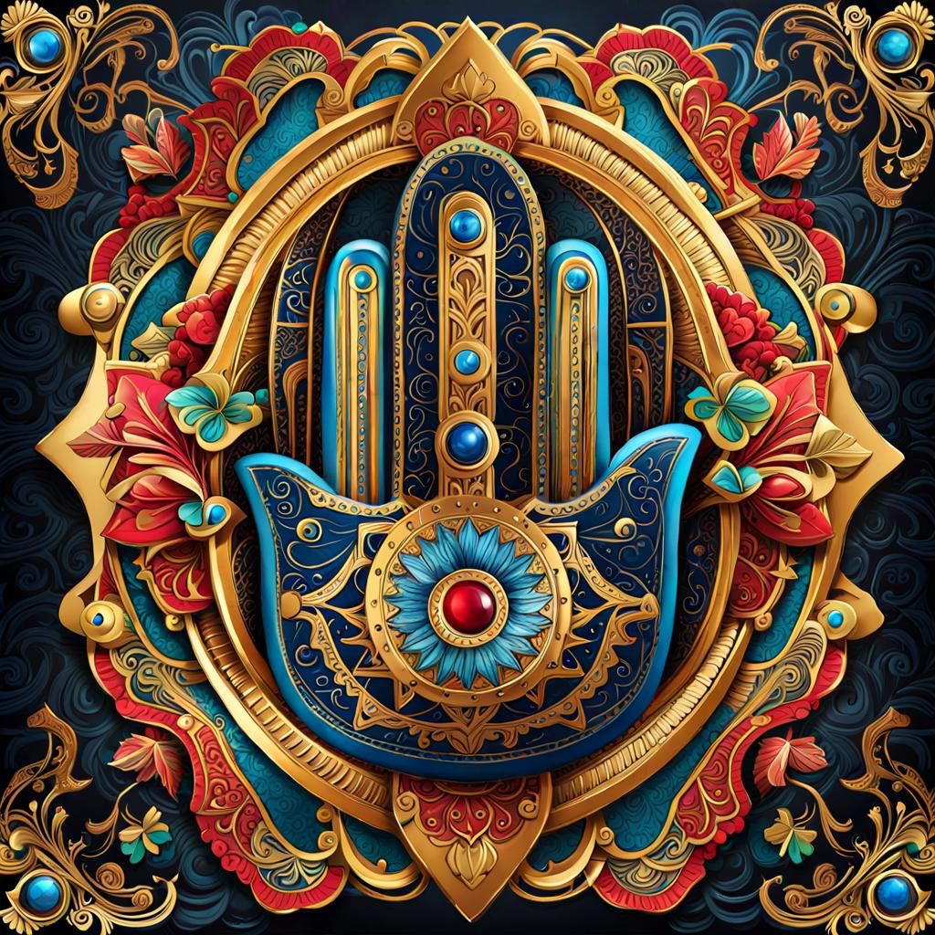Symbols of Luck: Hamsa and Four-Leaf Clovers