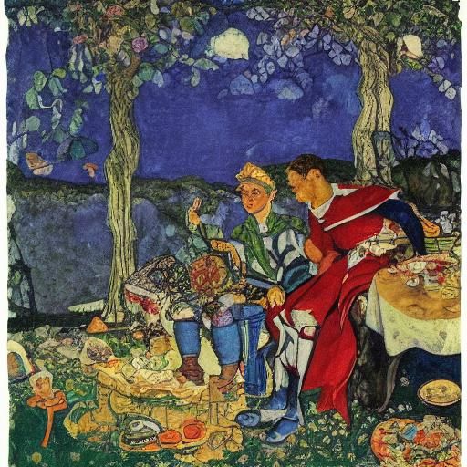 Superhero's Decadent Vacation: A Classical Portrait