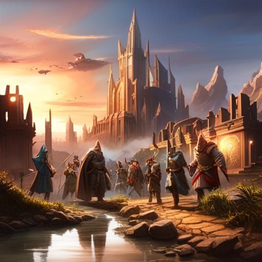 Adventurers Explore Faerûn: Fantasy Concept Art