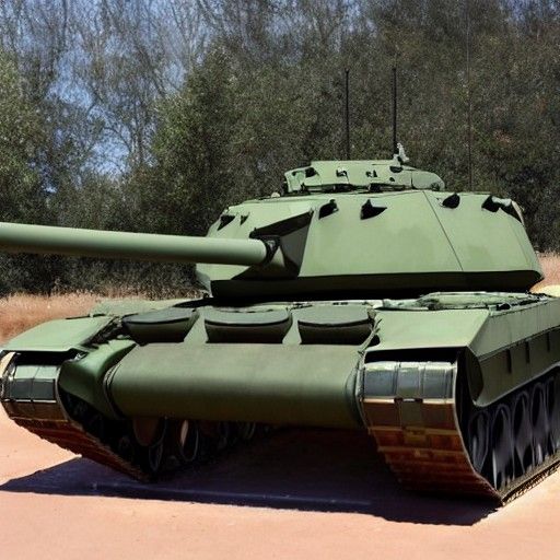 AI Generated Image of a Military Tank
