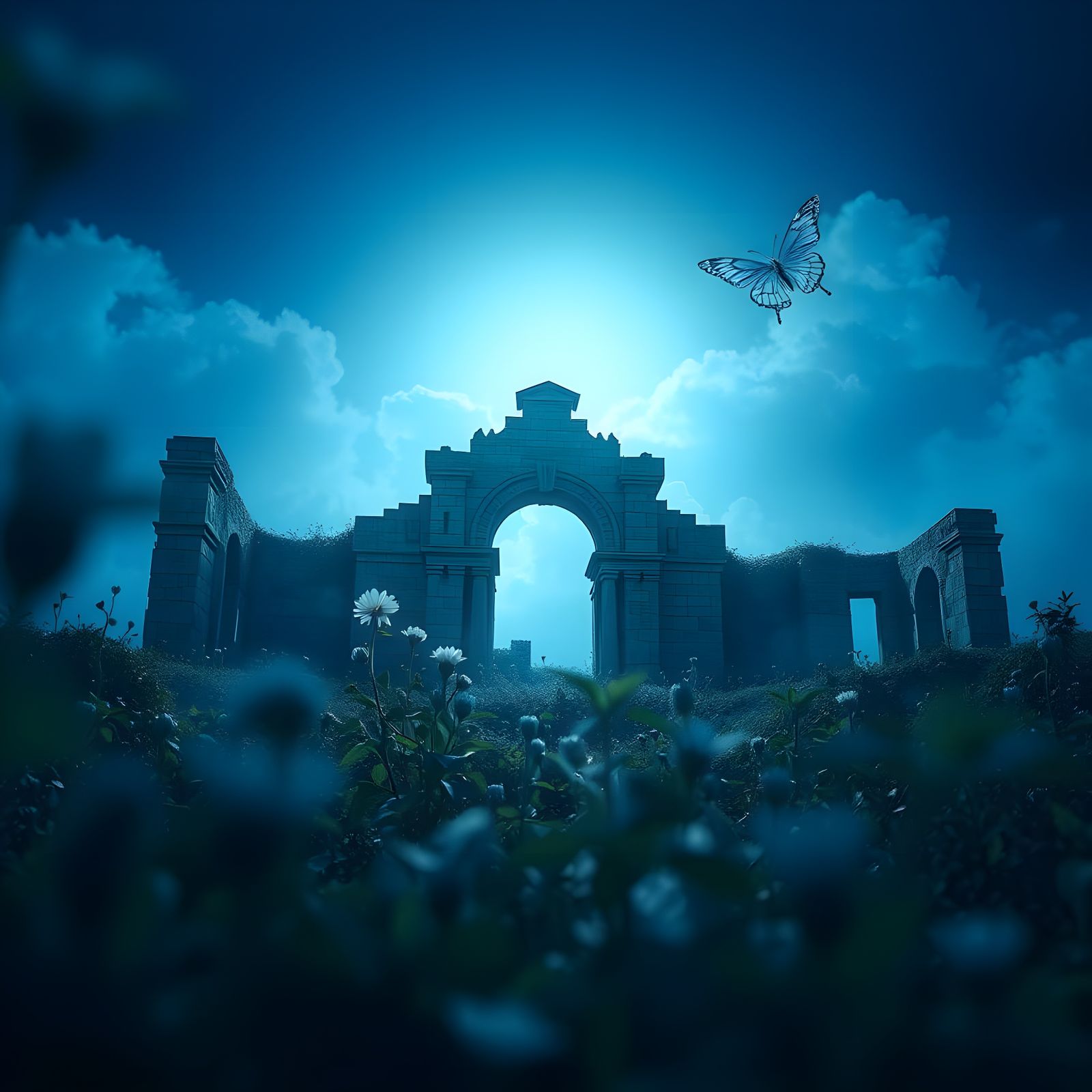 A forgotten illuminated realm.