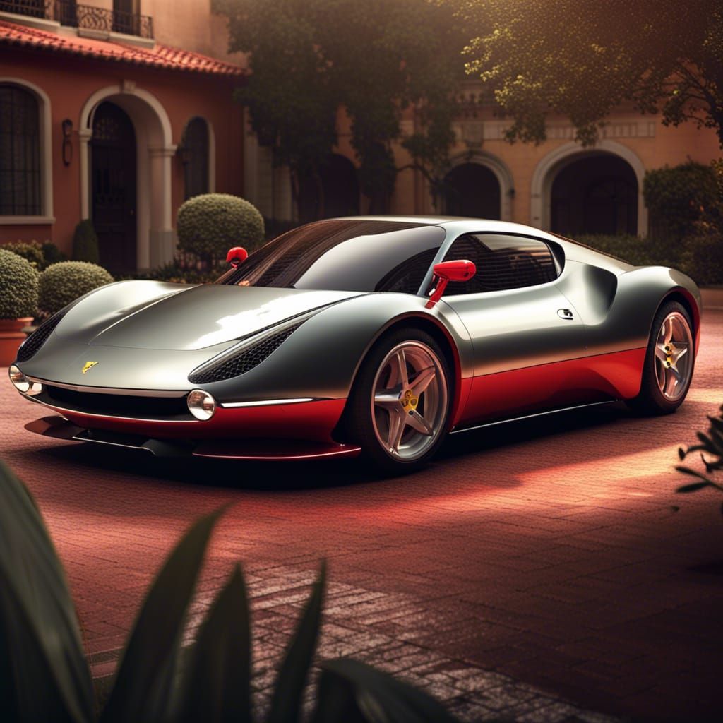Hyperrealistic 2023 Ferrari Dino Concept Car