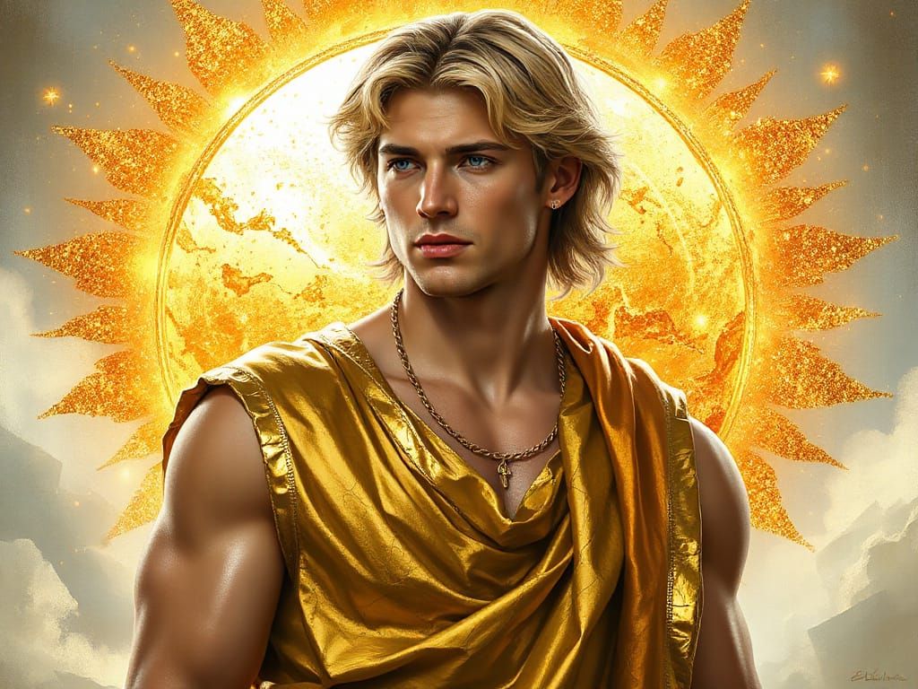 Apollo in Golden Splendor: A Digital Matte Painting