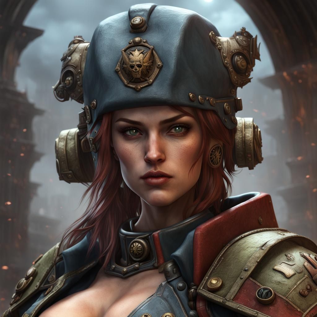 Warhammer 40K Female Rogue Trader Splash Art