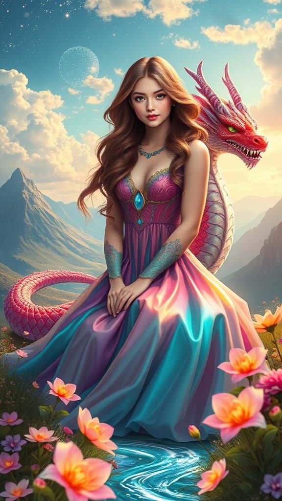 Ethereal Beauty in a Magical Landscape