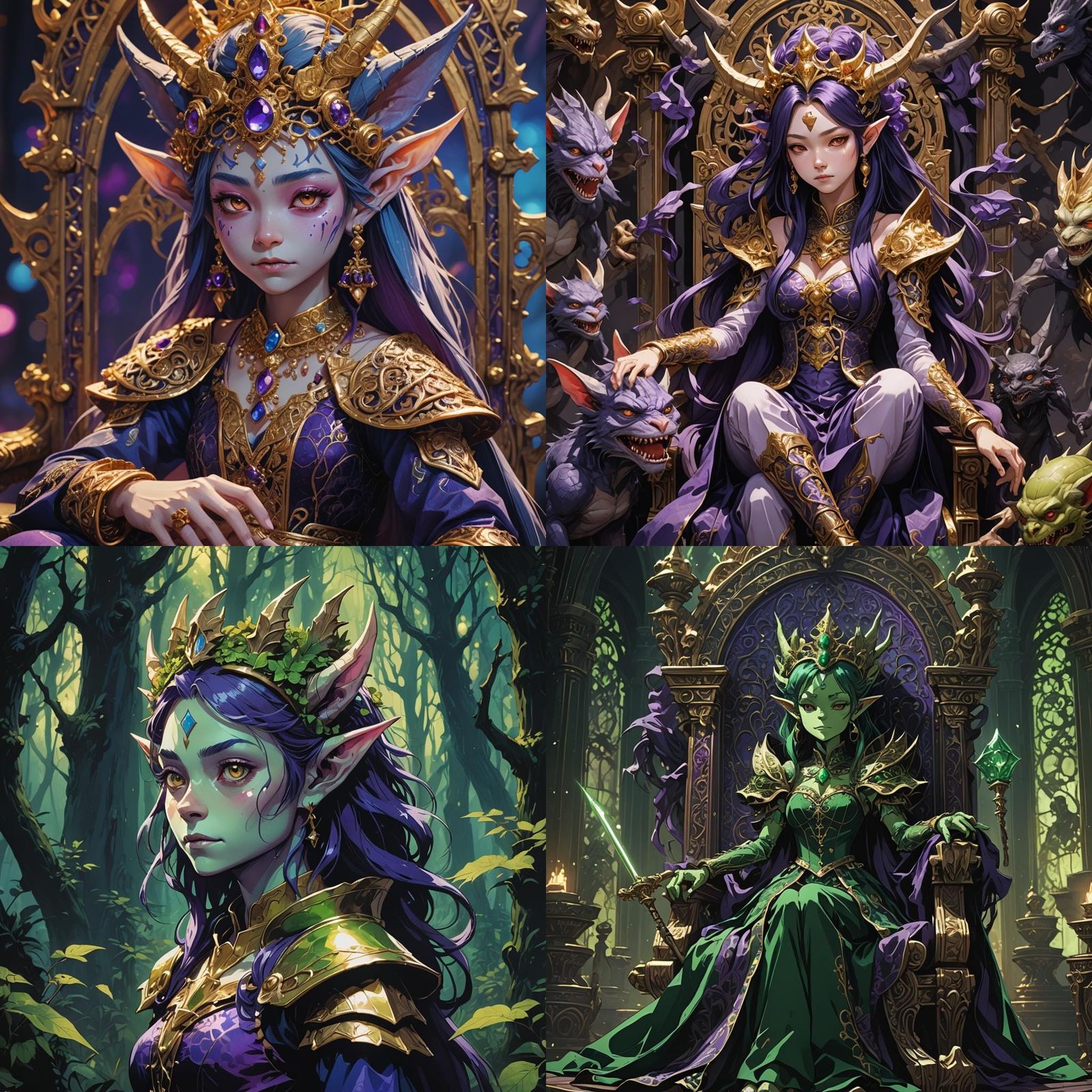 Goblin Princess in Anime Style