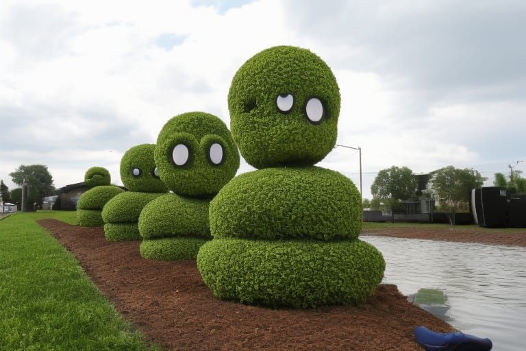 Suburban Invasion of Unnatural Plants