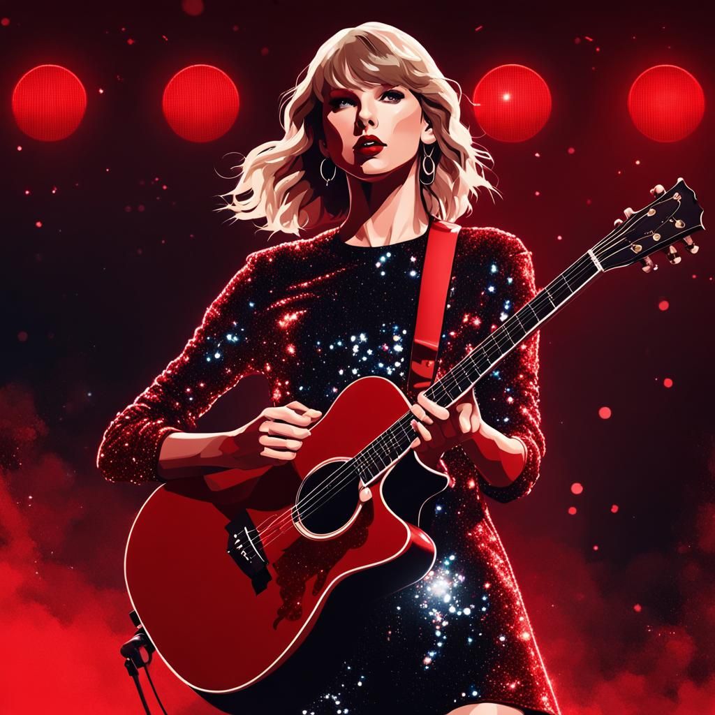 Singer Performing On Stage in Hyperdetailed Lighting