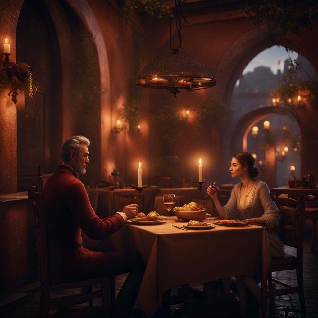 Cozy Italian Dinner: A Matte Painting in Unreal Engine