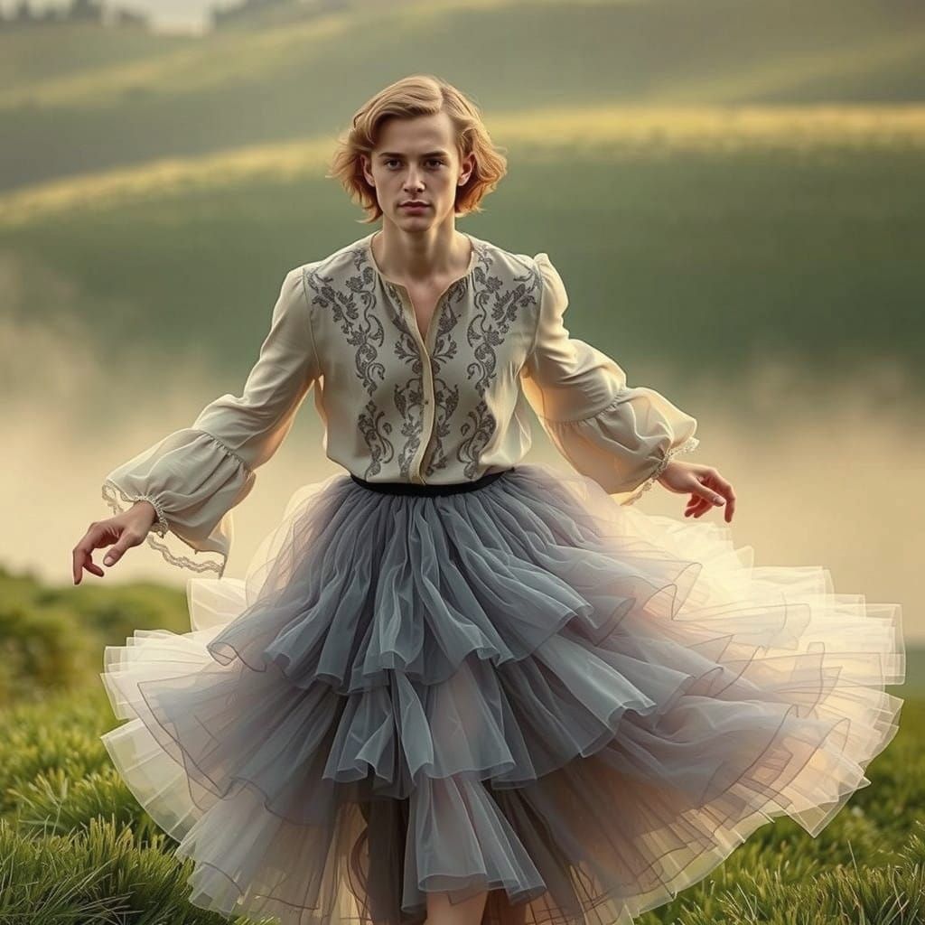 Gentleman's Whimsical Run Through the Emerald Hills