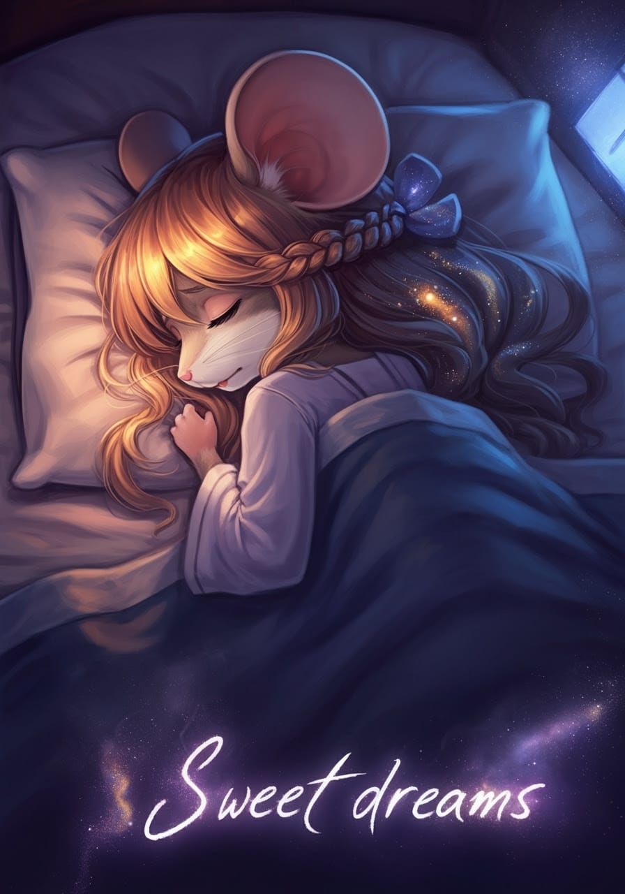 Whimsical Dark Fantasy Anime Scene