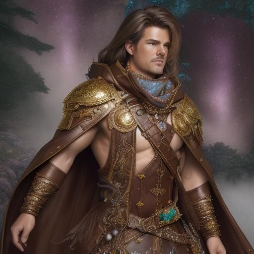 Stunning Battlemage in Ethereal Fantasy Style