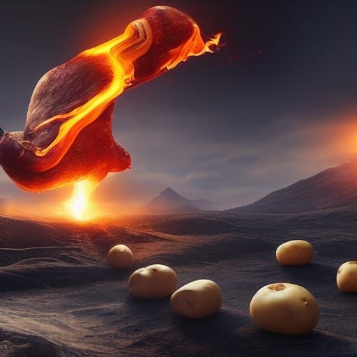 Epic Cinematic Potato: A Digital Matte Painting
