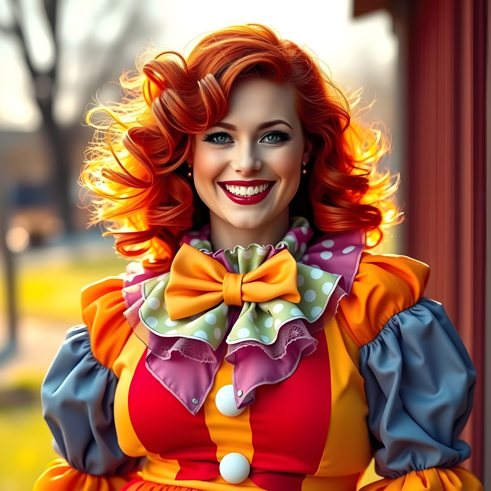 Clown Shirley Temple