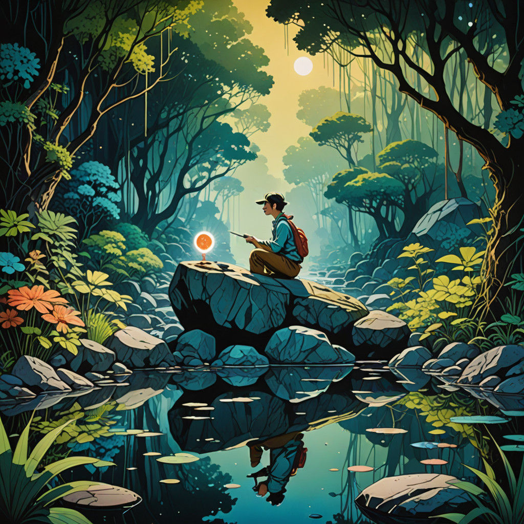 Surreal Underground Wonderland in Retro Dungeons and Dragons...