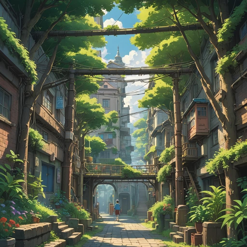 Ukraine in Studio Ghibli Anime Style